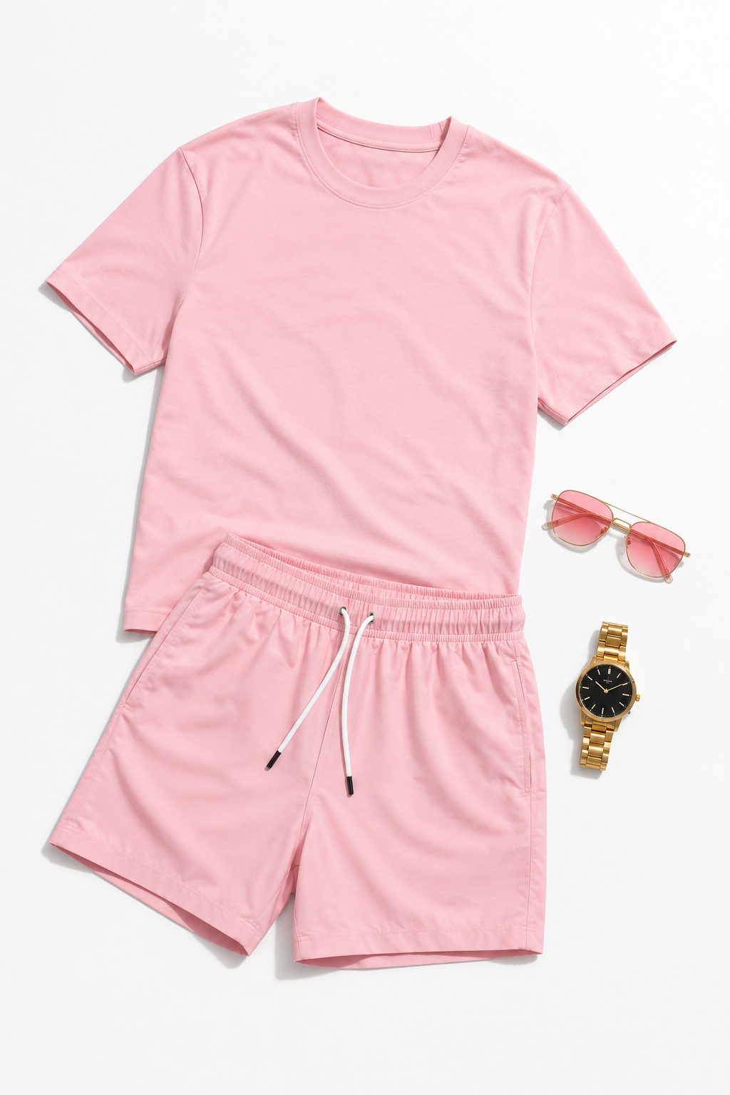 🔥 PACK ÉTÉ PREMIUM VELORA 👕 T-shirt + 🩳 Short + ⌚ Montre + 🕶️ Lunettes