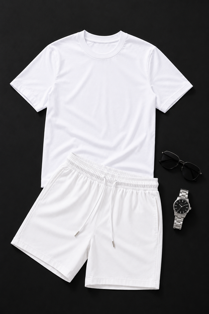 🔥 PACK ÉTÉ PREMIUM VELORA 👕 T-shirt + 🩳 Short + ⌚ Montre + 🕶️ Lunettes