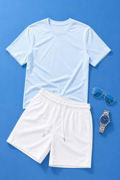 🔥 PACK ÉTÉ PREMIUM VELORA 👕 T-shirt + 🩳 Short + ⌚ Montre + 🕶️ Lunettes