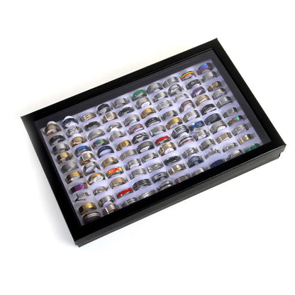 pack de 100 bagues inoxydables collection complète 